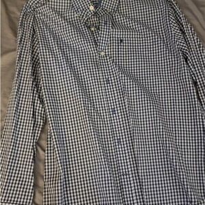 IZOD Men's Blue Checkered Shirt